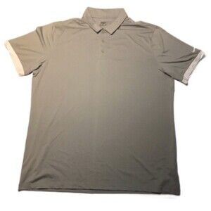 Nike Men’s Golf Dri-Fit Short Sleeve Polyester Polo Shirt Gray Size XL